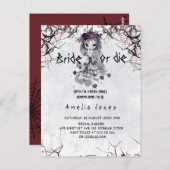 ゴシックガールカワイイブライダルシャワー ポストカード (正面/裏面)