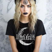 ゴシックガールズウィッチクラフト三日月ゴシック月 Tシャツ