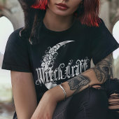 ゴシックガールズウィッチクラフト三日月ゴシック月 Tシャツ