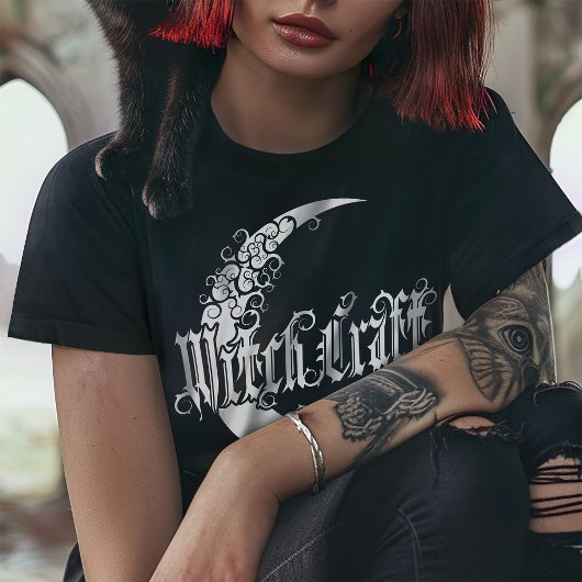 ゴシックガールズウィッチクラフト三日月ゴシック月 Tシャツ