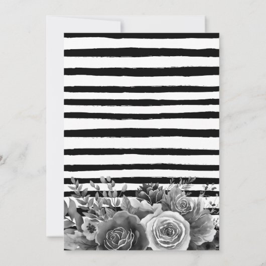 ゴシックガールズハロウィーン子供の誕生日パーティー 招待状 (裏面)