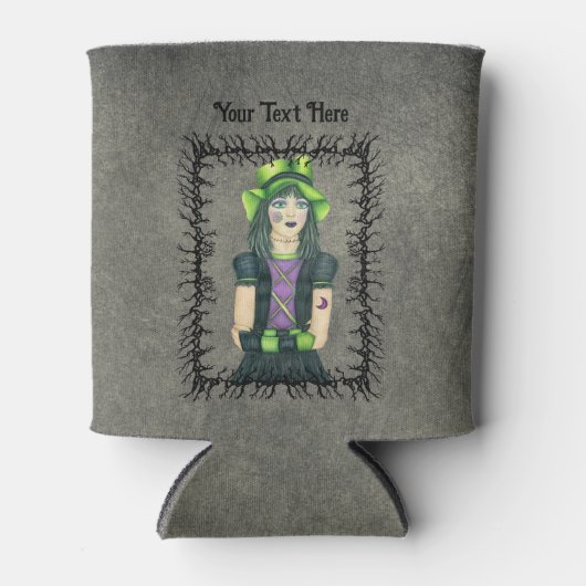 ゴシックガールタトオスバーベドブランチフレームググランジレイ 缶クーラー (正面)