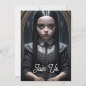 ゴシックガールハローウィンパーティ 招待状 (正面)