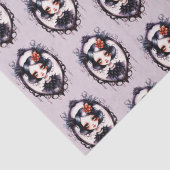 ゴシックガールビクトリアン鏡グレーハロウィーン 薄葉紙 (詳細)