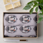 ゴシックガールビクトリアン鏡グレーハロウィーン 薄葉紙 (ギフト)