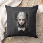 ゴシックガールポートレート枕 クッション (ブランケット)
