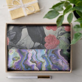 ゴシックガールヴィンテージ花模様&レイヴンデクページ 薄葉紙 (ギフト)