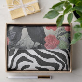 ゴシックガールヴィンテージ花模様&レイヴンデクページ 薄葉紙 (ギフト)