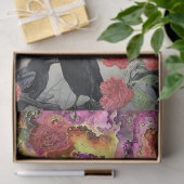 ゴシックガールヴィンテージ花模様&レイヴンデクページ 薄葉紙 (ギフト)