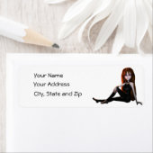 ゴシックガール差出人住所ラベル ラベル (インサイチュ)