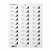 ゴシックガール差出人住所ラベル ラベル (フルシート)