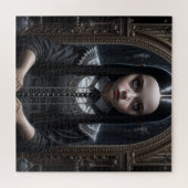 ゴシックガール幽霊のよく出るハロウィーン ジグソーパズル (横)