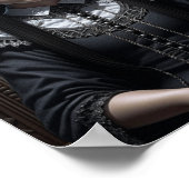 ゴシックガール幽霊のよく出るハロウィーン ポスター (角)