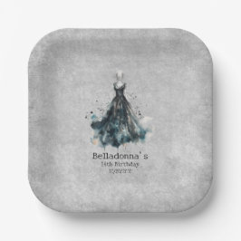ゴシックガール誕生日 ペーパープレート