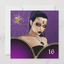 ゴシックガールSweet sixteen招待状