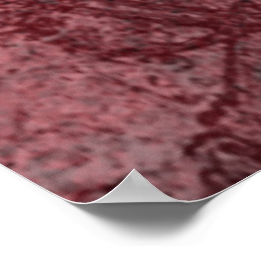 ゴシックキスをするスカルカップルと血の赤の永遠 ポスター (角)