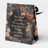 ゴシックキスをするスカルロマンチック結婚スケルトン フェイバーボックス (裏面サイド)