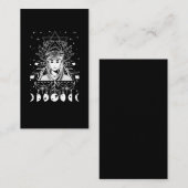 ゴシックキモームーンフェーズズウィッチージオメトリクレセント 名刺 (正面/裏面)