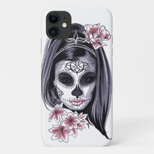 ゴシックキャンディスカルスケルトンガール iPhone 11 ケース