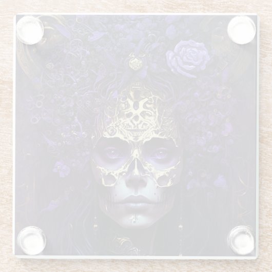 ゴシッククイーンファンタジーアートガラスコースター ガラスコースター (裏面)