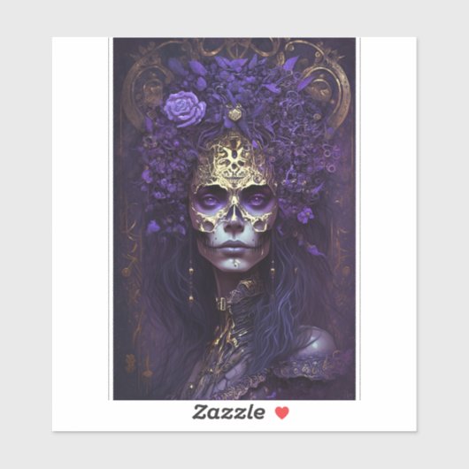 ゴシッククイーンファンタジーアートステッカー シール (シート)