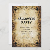 ゴシッククモのハロウィンパーティー 招待状 (正面)