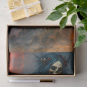 ゴシッククリスマスの花嫁 | ダークホリデーのスケルトンアート 薄葉紙 (ギフト)