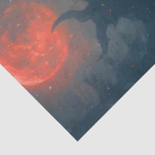 ゴシッククリスマスの花嫁 | ダークホリデーのスケルトンアート 薄葉紙 (詳細)