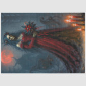 ゴシッククリスマスの花嫁 | ダークホリデーのスケルトンアート 薄葉紙 (正面)