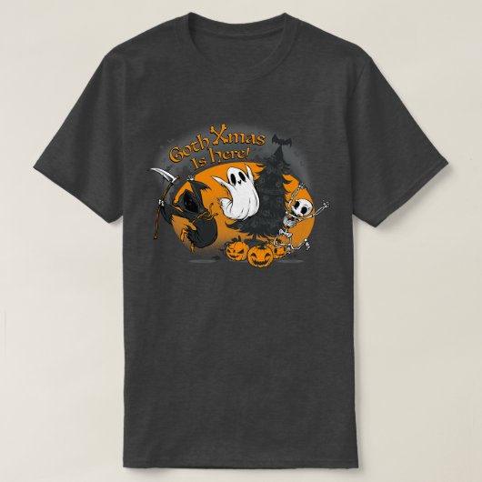 ゴシッククリスマスはこちら醜いセーターbyトベフォンセカ tシャツ (デザイン正面)