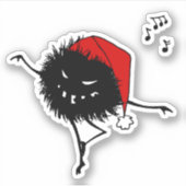 ゴシッククリスマスキャラクター悪いバグシール シール (正面)