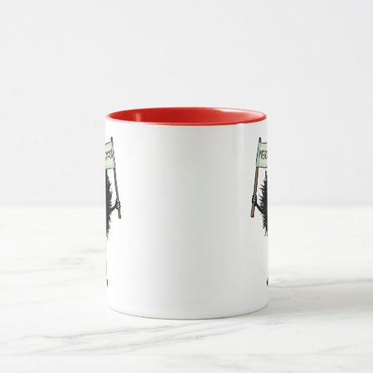 ゴシッククリスマスキャラクター悪バグ マグカップ (中央)