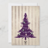 ゴシッククリスマスキャンディーケインフォトカード シーズンカード (裏面)