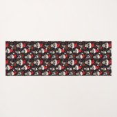 ゴシッククリスマススカルダークホリデーフィットネス ヨガマット (裏面(横))