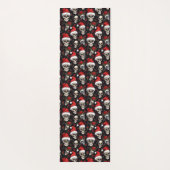 ゴシッククリスマススカルダークホリデーフィットネス ヨガマット (裏面)