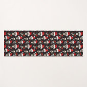 ゴシッククリスマススカルダークホリデーフィットネス ヨガマット (正面(横))