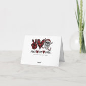 ゴシッククリスマス |ピースラブ&サンタスカル シーズンカード (裏面)