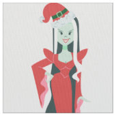 ゴシッククリスマス ホラー サンタ ヴァンパイア 女性 ファブリック (クローズアップ)