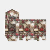 ゴシッククリームとレッドスカルバラバイクもしくは自転車に乗る人結婚ズ フェイバーボックス (折り畳みなし)