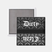 ゴシッククリーンまたは汚い食洗機磁石 マグネット (正面/裏面)