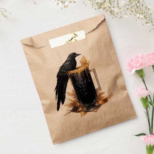 ゴシッククロウカクテル不気味ハロウィーンカスタムクラフト フェイバーバッグ (封をした状態)