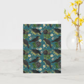 ゴシッククロウズ&ブラックローズ ディープティールパターン カード (黄色い花)