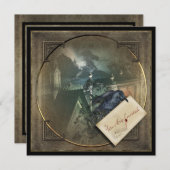 ゴシッククロウハローウィンパーティ招待状 招待状 (正面/裏面)