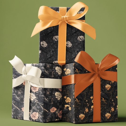 ゴシッククロウレイブンフローラ ラッピングペーパーシート