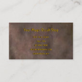 ゴシッククロウヴィンテージオールド魔法オカルトブックス 名刺 (裏面)