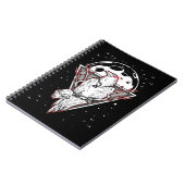 ゴシッククロウ不気味な月魔鳥 ノートブック (左側)