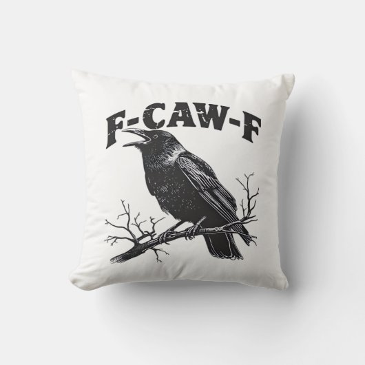 ゴシッククロウ ユーモア F-Caw-F 笑える必需品 クッション (正面)
