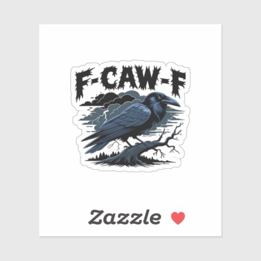 ゴシッククロウ 楽しい ユーモア F-Caw-F エッセンシャル ミニマル シール (シート)