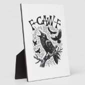 ゴシッククロウ F-Caw-F ユーモア 面白い エッセンシャル レトロ クラシック フォトプラーク (側面)