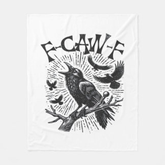 ゴシッククロウF-Caw-Fユーモア必須おもしろいレトロCl フリースブランケット